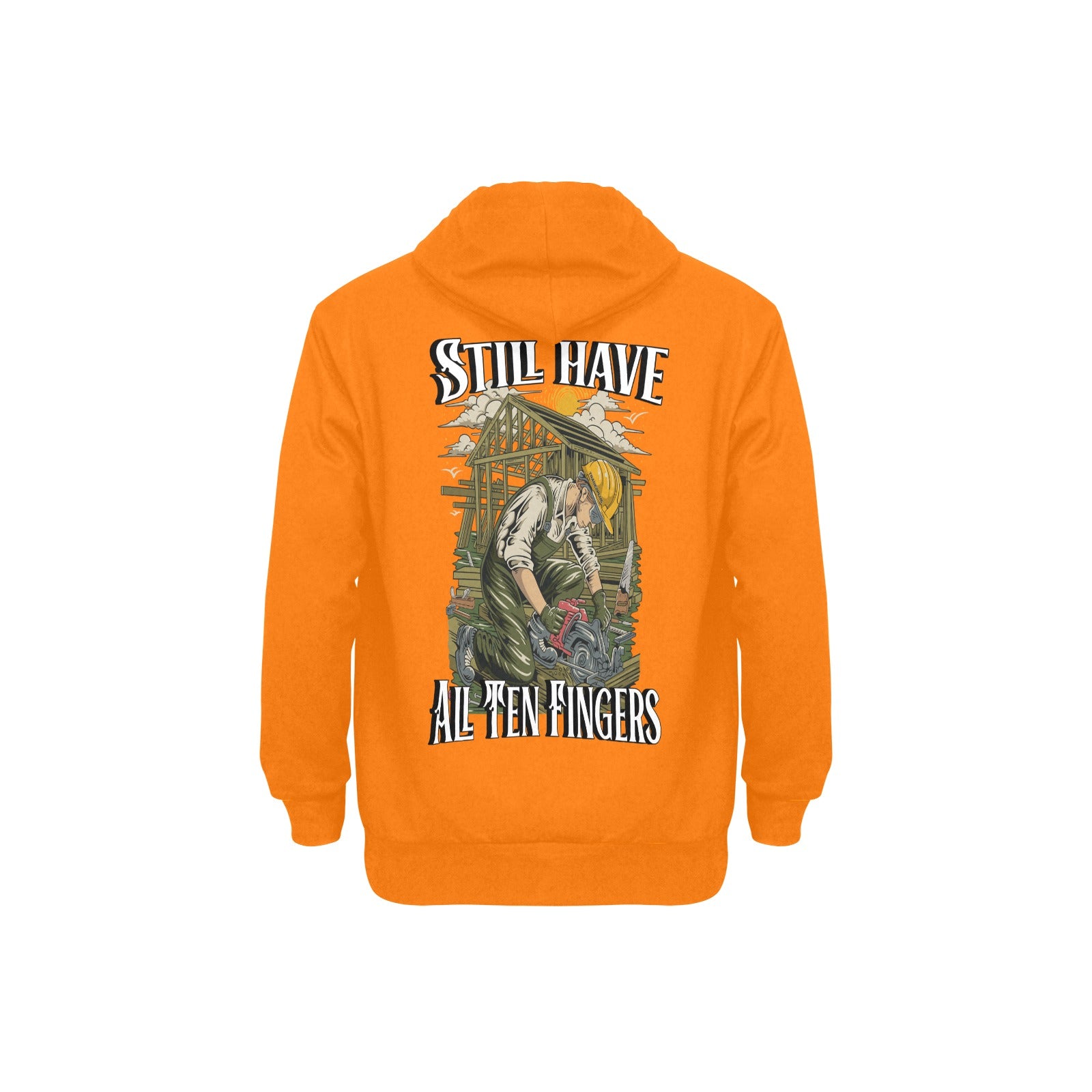 Still have all ten fingers Hoodie(Polyester)