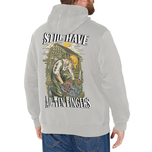 Still have all ten fingers Hoodie(Polyester)