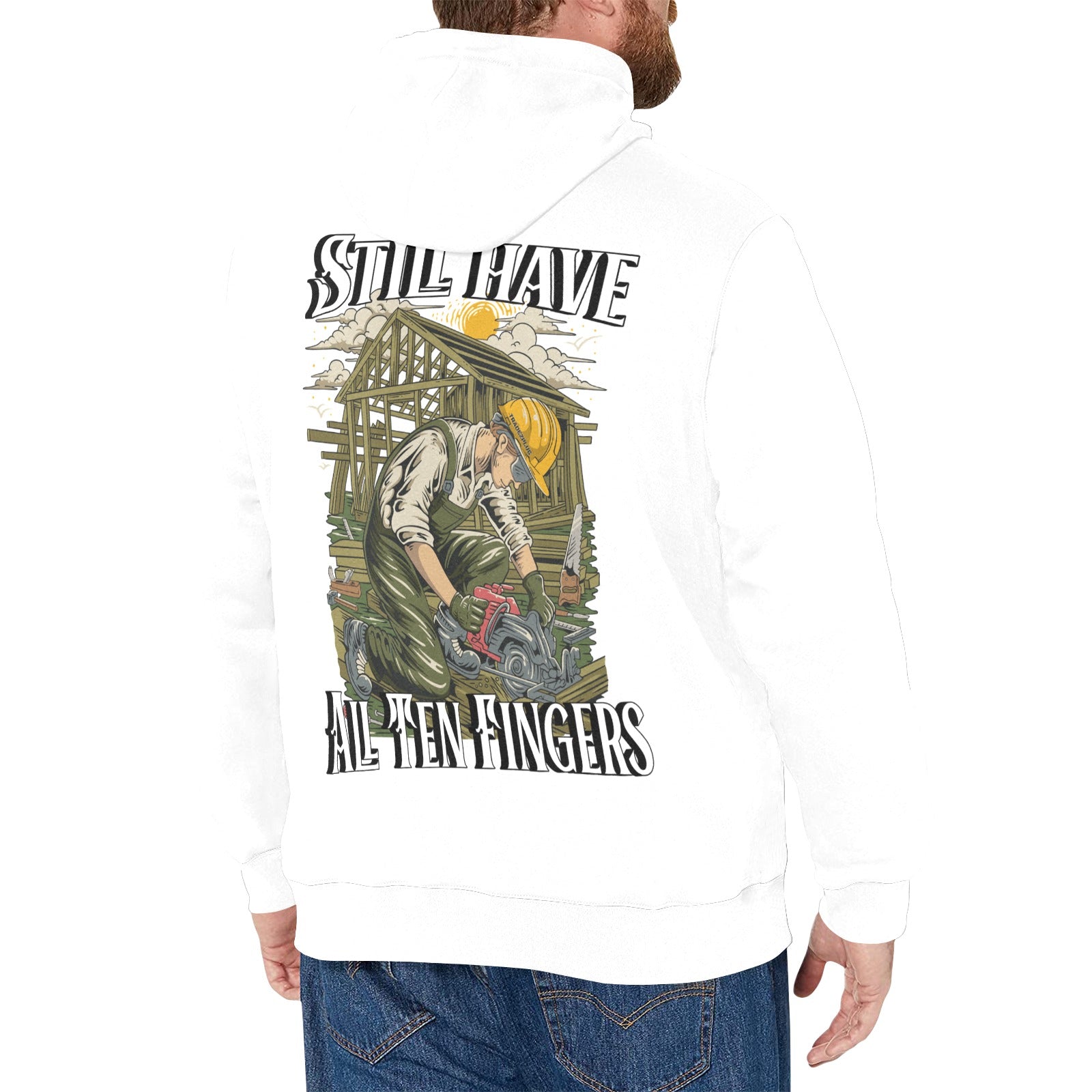 Still have all ten fingers Hoodie(Polyester)