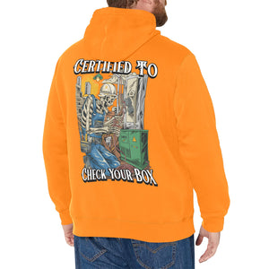 Certified to check your box Hoodie(Polyester)