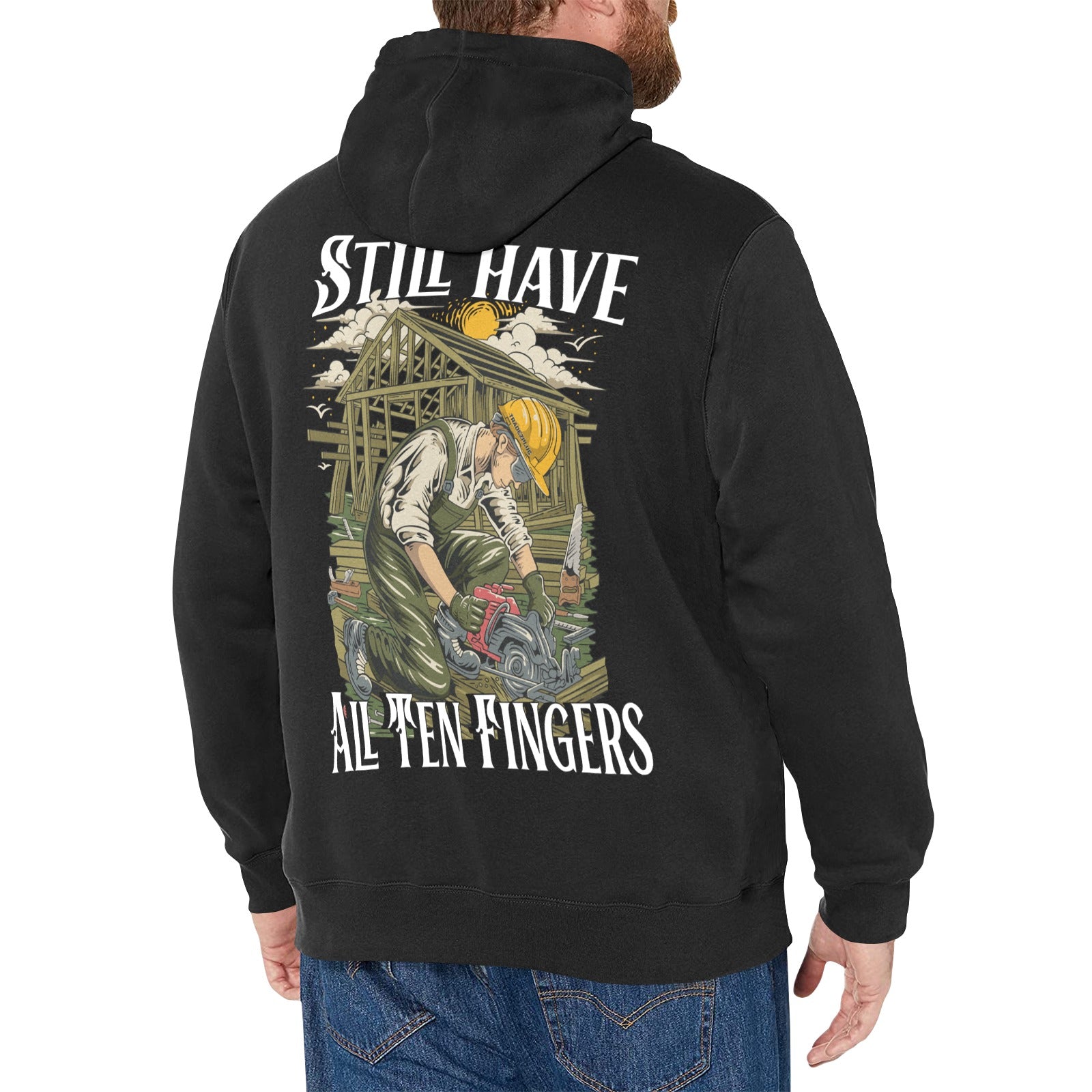 Still have all ten fingers Hoodie(Polyester)