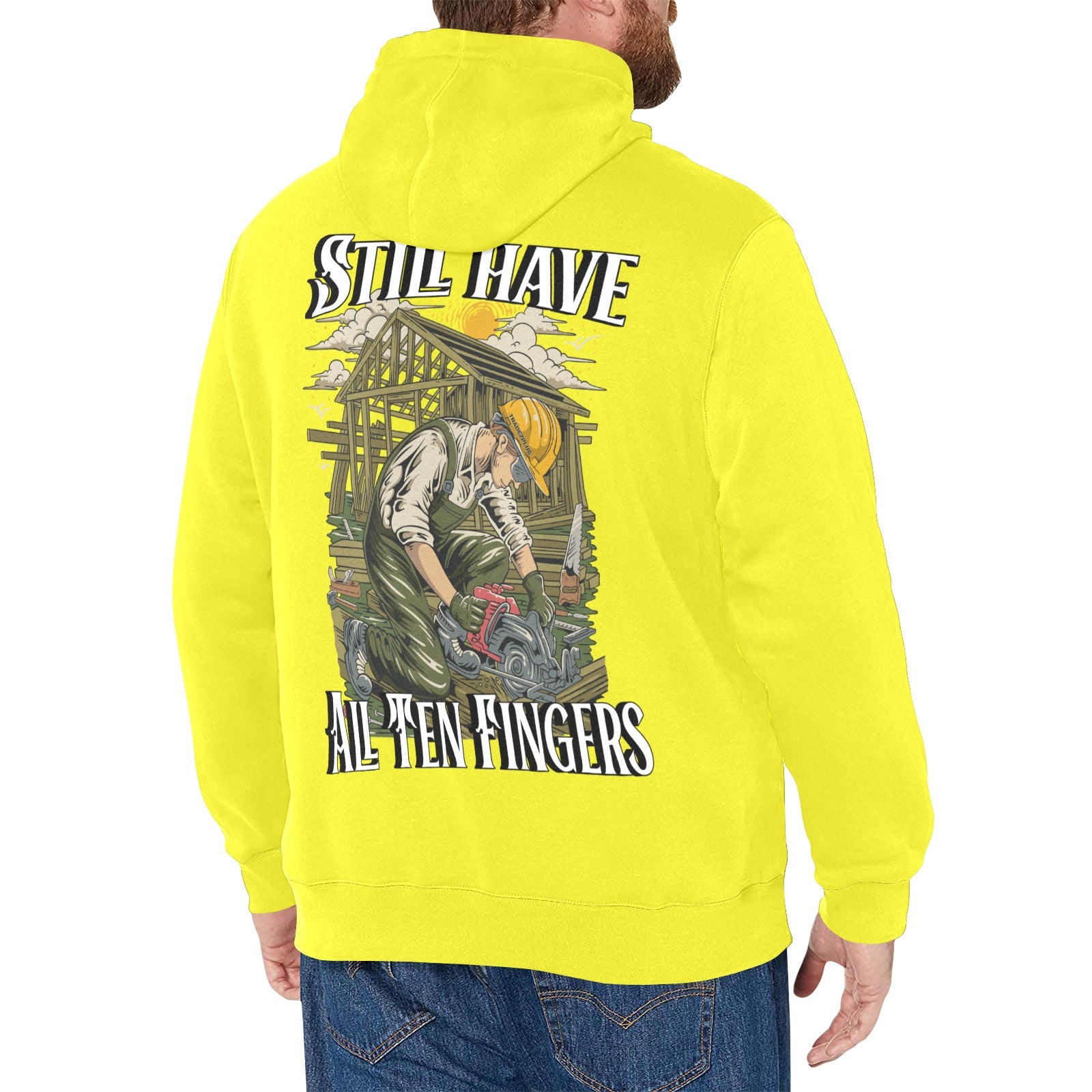 Still have all ten fingers Hoodie(Polyester)