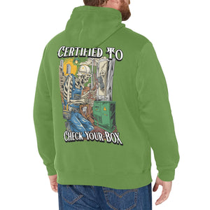 Certified to check your box Hoodie(Polyester)